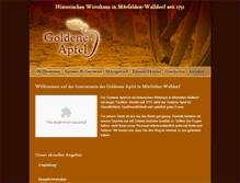 Tablet Screenshot of goldenerapfel.net